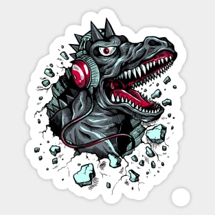 Rock Dino Sticker